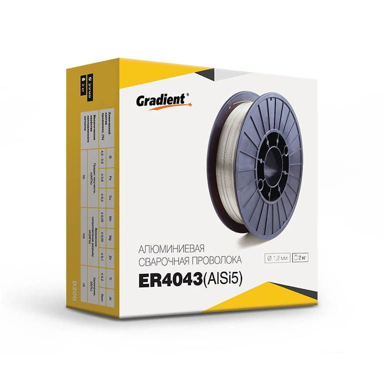 🛒Купити Дріт алюмінієвий GRADIENT ER4043 Ø1,2 мм (2 кг) AlSi5 в ...